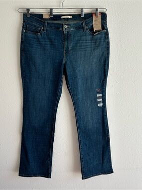Levi's Bootcut Jeans Women's Plus Size 20W Blue Denim Stretch Mid Rise Hypersoft